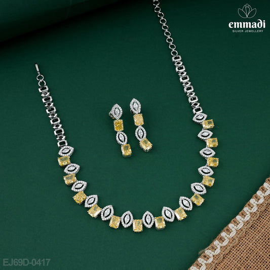 Reeta’s Premium CZ Yellow Necklace