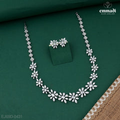 Rasida Premium CZ White Necklace