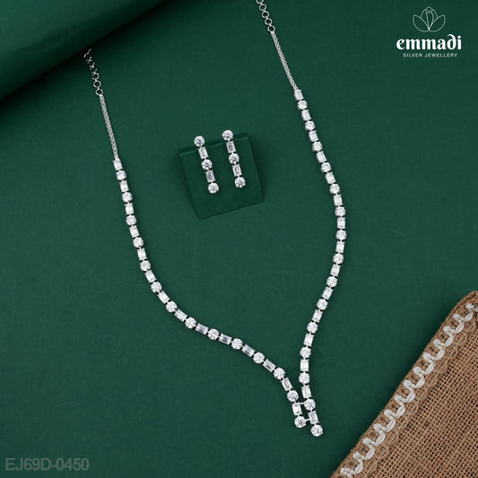Ramila Premium CZ White Necklace