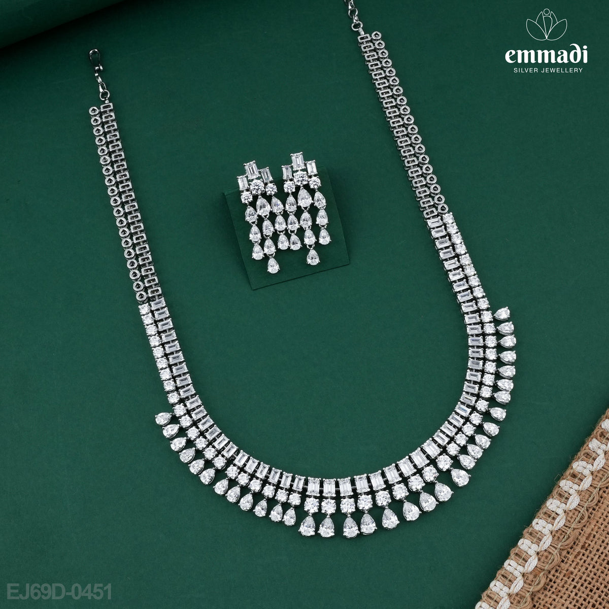 Ramesh Premium CZ White Necklace