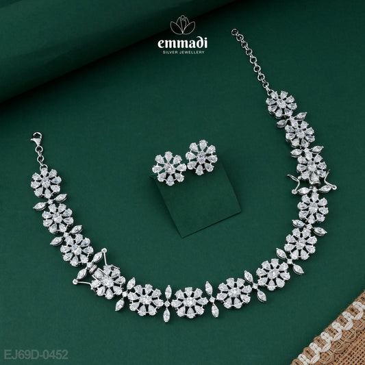 Ramdulari Premium CZ White Necklace