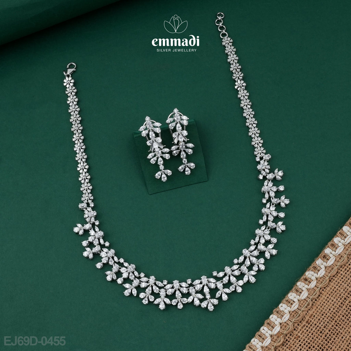 Ram’s Premium CZ White Necklace