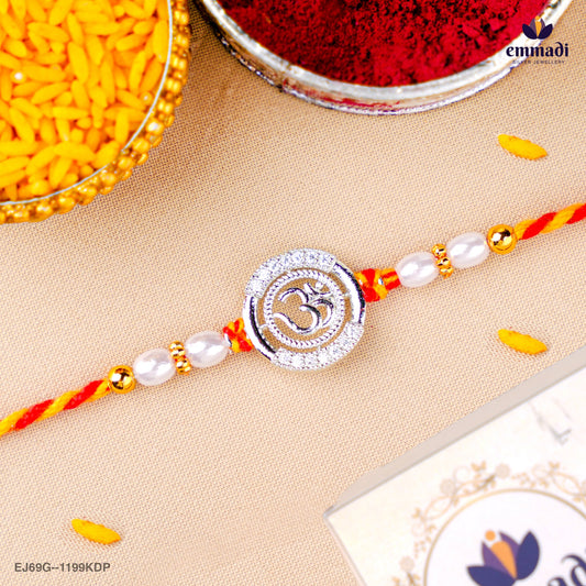 Handcrafted Silver Rakhi for Raksha Bandhan