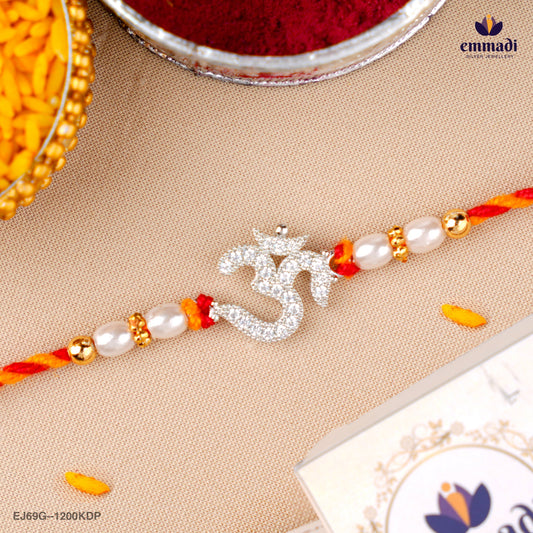 Handcrafted Silver Rakhi for Raksha Bandhan