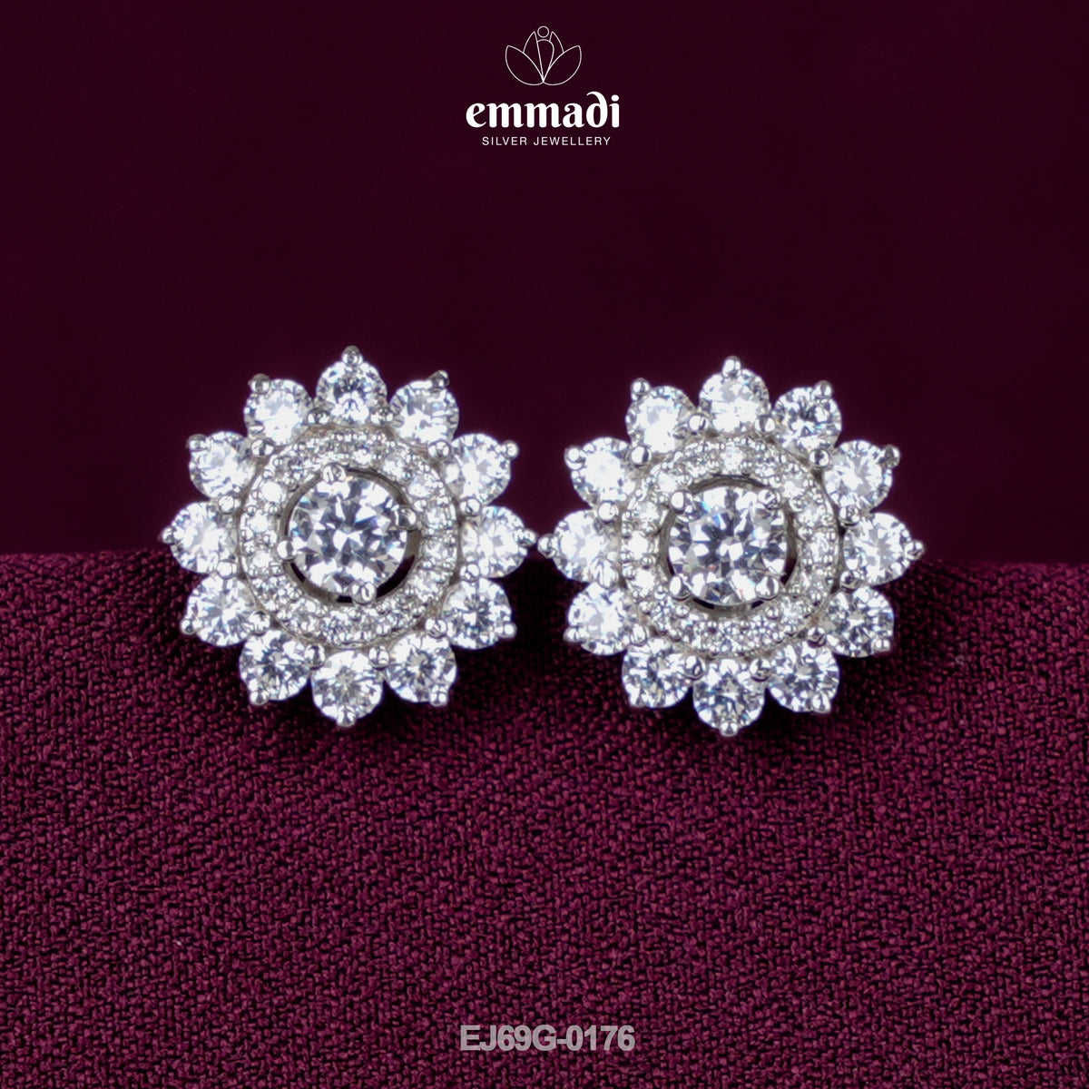 Sidhi Silver: Premium CZ Studs