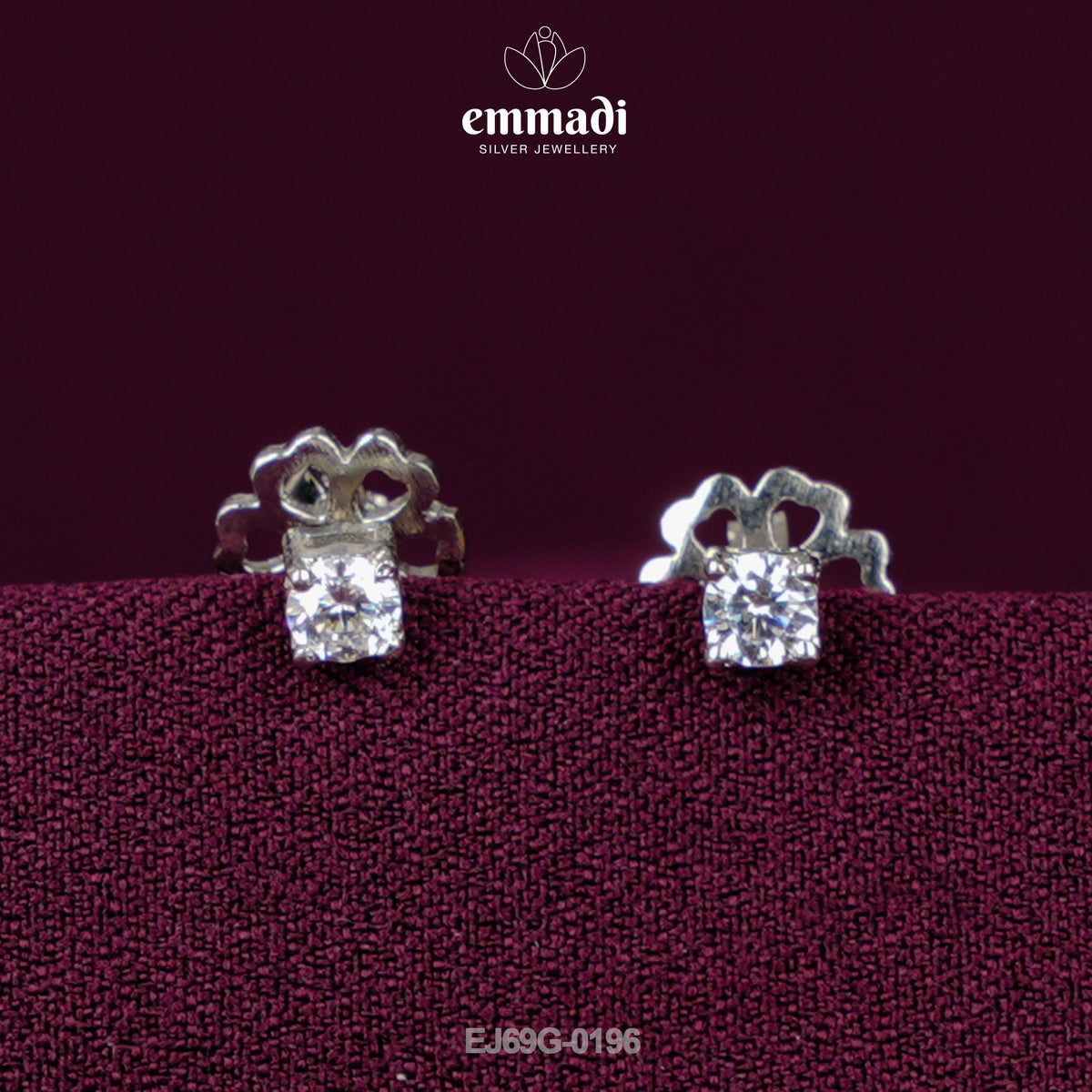 Shivani's Premium Silver CZ Studs