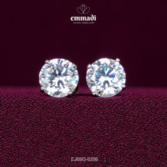 Shilpi IT: Premium CZ White Studs