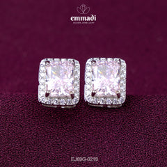 Sheetal's Premium CZ Pink Studs