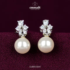 Shamima: Premium CZ White Studs