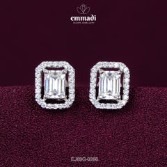 Shabanm Silver Jewellery Collection: Premium CZ White Studs