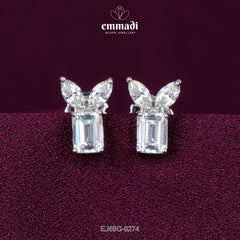 Sefali: Premium CZ White Studs