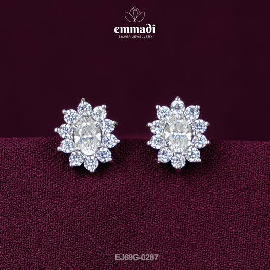 Savitri Devi: Premium CZ Earrings