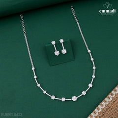 Rafat Premium CZ White Necklace