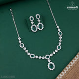 Preety Premium CZ Green Necklace
