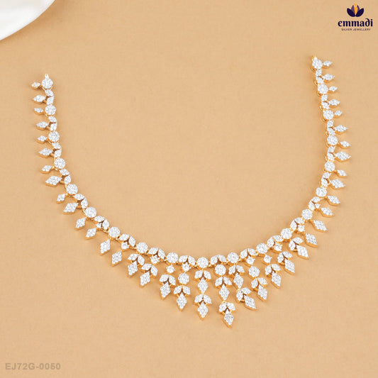 ADYSHREA Exquisite White CZ Necklace Collection