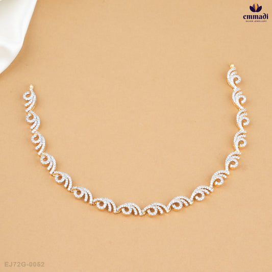 ADYSHREE Exquisite White CZ Necklace