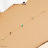 Chandrakanti Exquisite Green Stone Bracelet