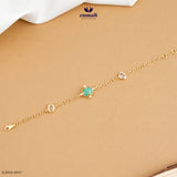 Chandrani Elegant Green Stone Bracelet