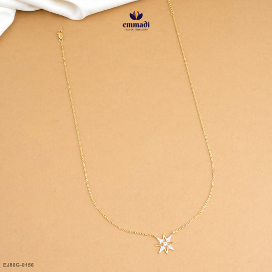 CHITRAREKHA Exquisite White CZ Chain