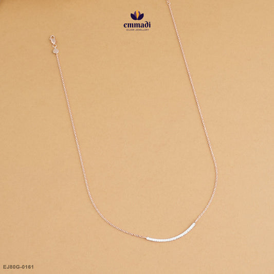 CHYTRAH Elegant White CZ Chain Jewellery