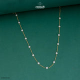 DAKSHAYANI Elegant White CZ Chain