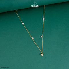 DAKSHITA Elegant White CZ Chain Jewelry
