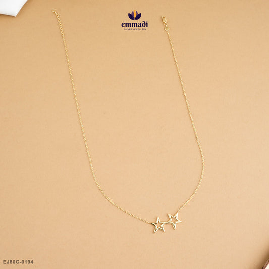 DAMAYANTEA Exquisite White CZ Chain