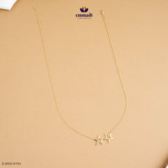 DAMAYANTEA Exquisite White CZ Chain