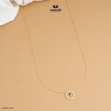 Damayanti Elegant Green CZ Chain