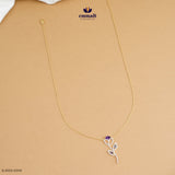 Damayanty Elegant Blue CZ Chain