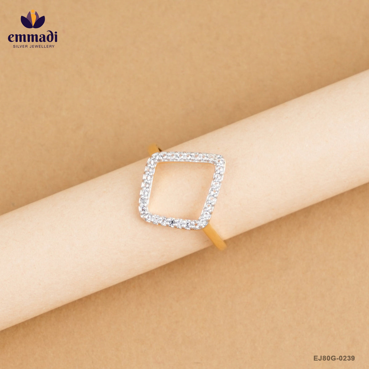 Daranie Elegant White CZ Ring Collection