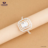 DARPITA Elegant White CZ Ring