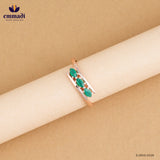 DARSHI Elegant Green Stone Ring