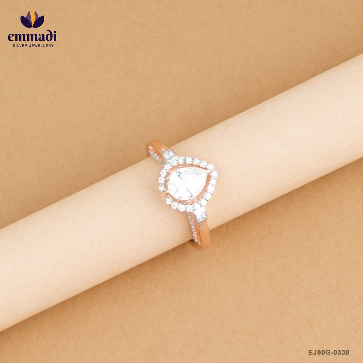 Darshinika Exquisite White CZ Ring