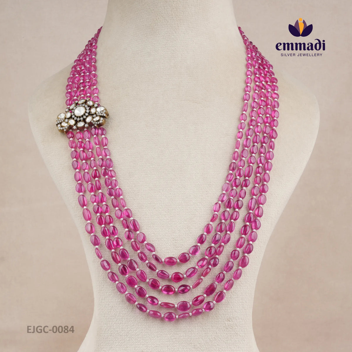 Hiral Victorian Pink Long Necklace