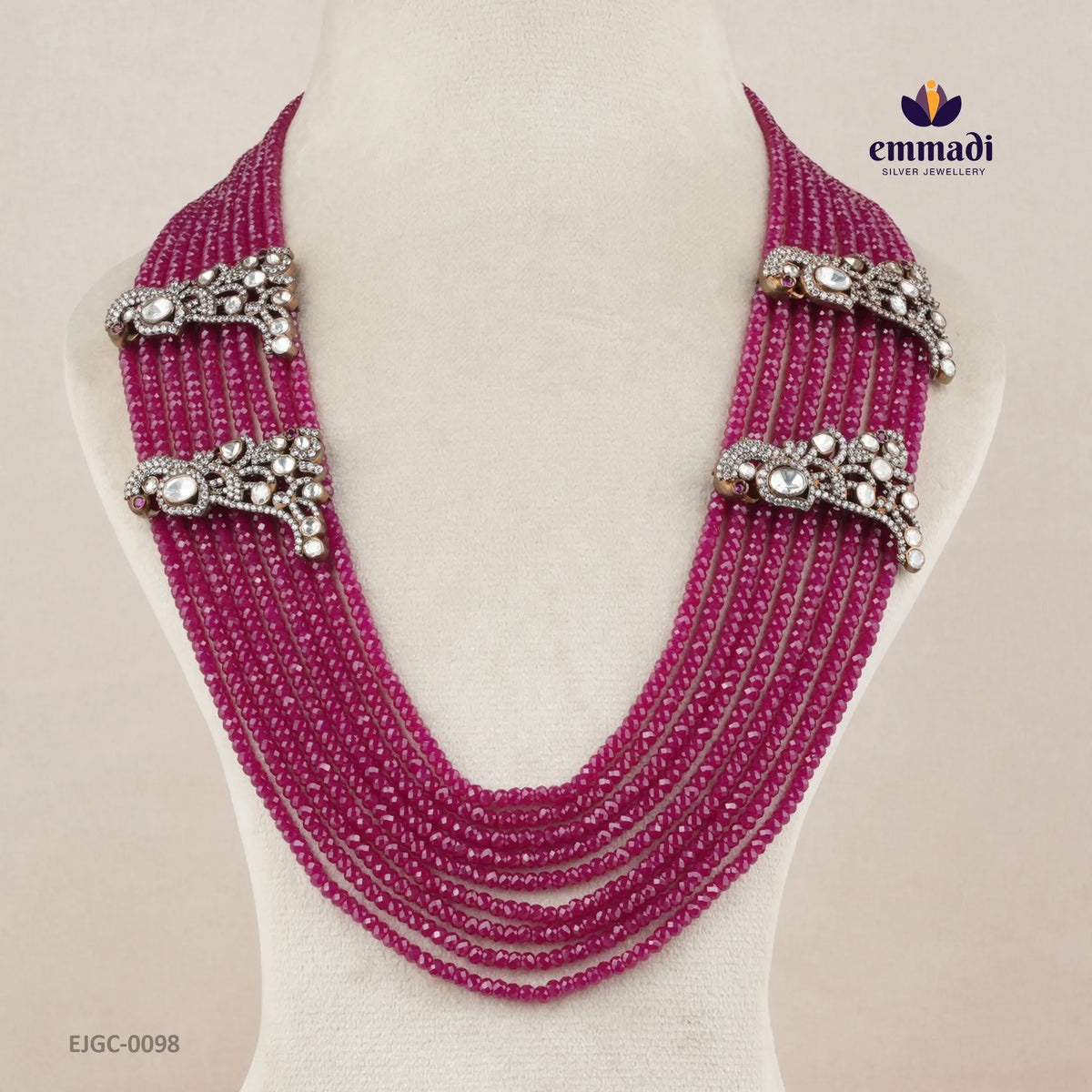 Juail Victorian Red Long Necklace