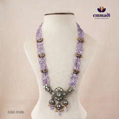 Karul Victorian Purple Long Necklace