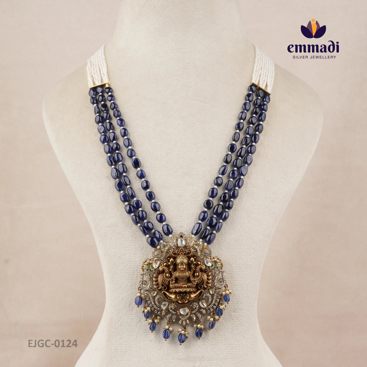 Rupal Victorian Blue Long Necklace