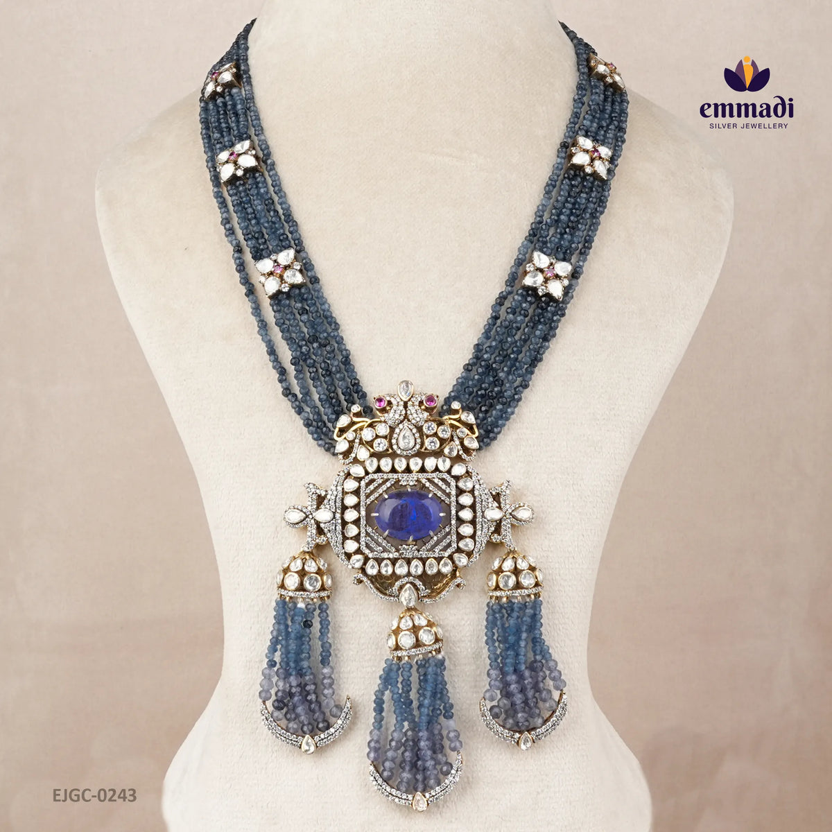 Ekam Victorian Long Necklace & Aslesha Arunima Handcrafted Jewelry Hangings