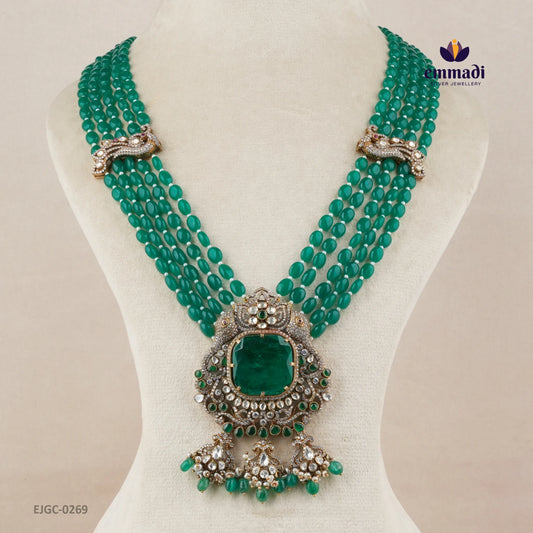 Tanam Victorian Green Long Necklace