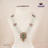 Priyam Victorian Green Long Necklace