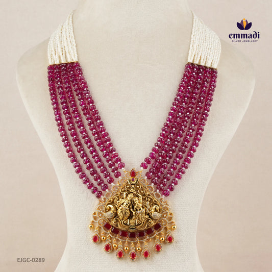 Jiyaram Ultra Light Red Long Necklace