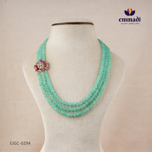 Chashmum Gem Stone Multi Long Necklace