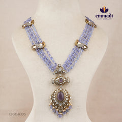 Aaryan Victorian Purple Long Necklace