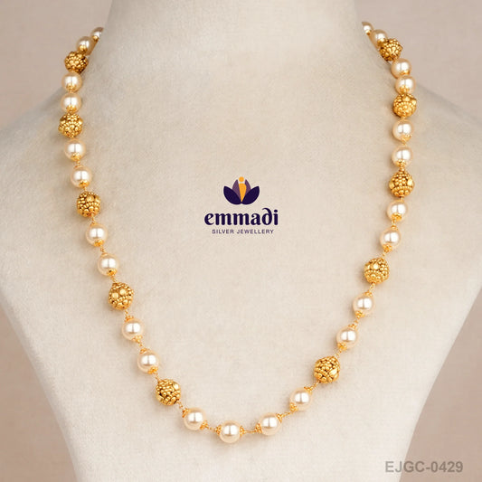 Khagen Pearls White Chain