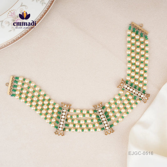 Harveen Victorian Green Choker