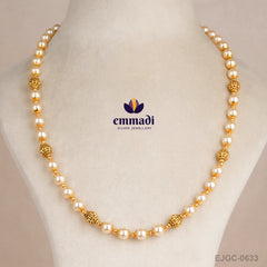 Dhundhun Pearls White Chain