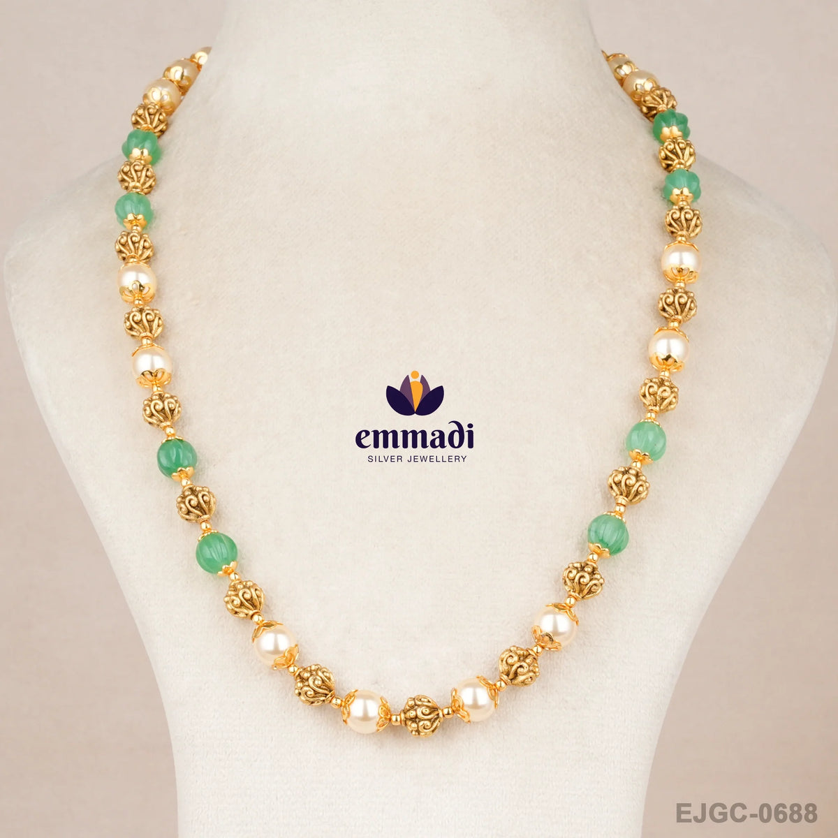 Gurkiran Beads Green Chain