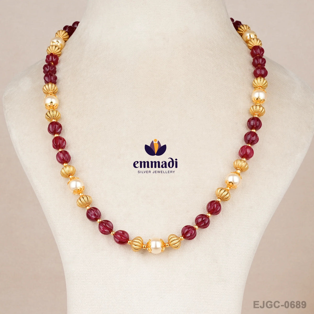 Gurtaran Beads Red Chain