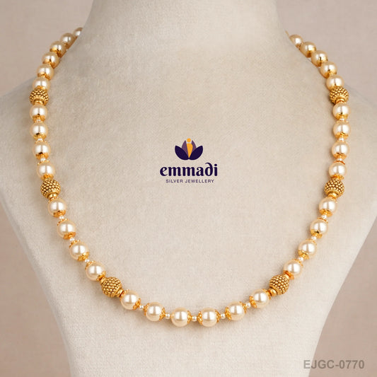 Parimalan Pearls White Chain